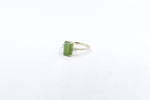 9ct Gold New Zealand Greenstone & Diamond Ring SYR7759G