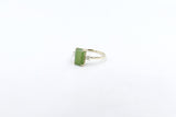 9ct Gold New Zealand Greenstone & Diamond Ring SYR7759G