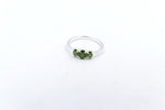 Stg Silver Ladies Ring with New Zealand Greenstone SYR8098