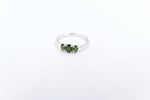 Stg Silver Ladies Ring with New Zealand Greenstone SYR8098