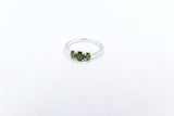 Stg Silver Ladies Ring with New Zealand Greenstone SYR8098