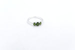 Stg Silver Ladies Ring with New Zealand Greenstone SYR8098