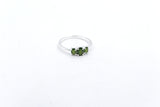 Stg Silver Ladies Ring with New Zealand Greenstone SYR8098