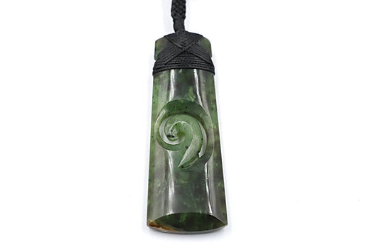 New Zealand Greenstone Toki Koru  72mm FP53