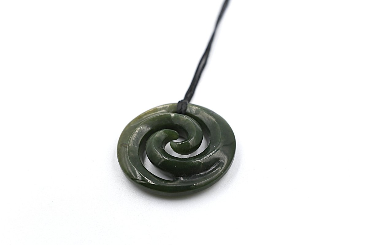 New Zealand Greenstone Double Koru