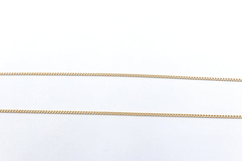 9ct Gold Solid Curb Link Chain 46cms 5MC9Y01046