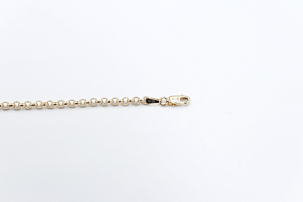 9ct Gold Belcher Bracelet 19cm 5MC9Y61819