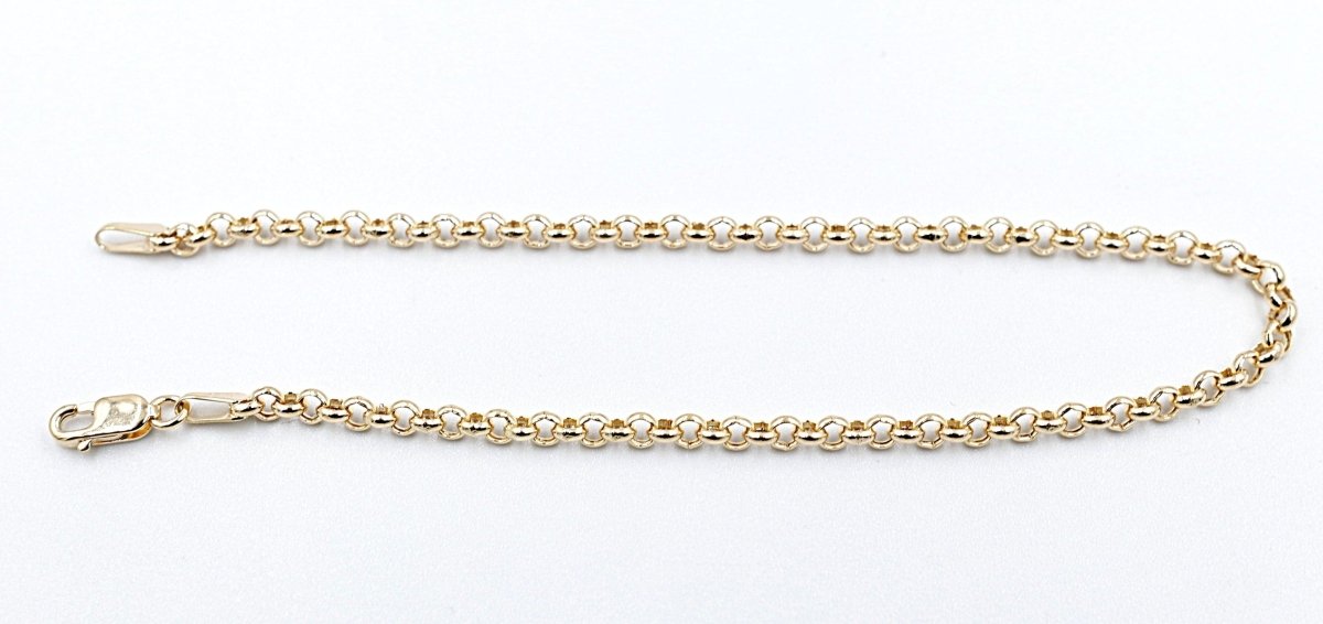 9ct Gold Belcher Bracelet 19cm 5MC9Y61819
