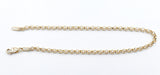 9ct Gold Belcher Bracelet 19cm 5MC9Y61819