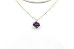9ct Gold set Amethyst Pendent 5P0281