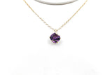 9ct Gold set Amethyst Pendent 5P0281