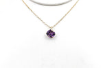 9ct Gold set Amethyst Pendent 5P0281