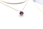 9ct Gold set Amethyst Pendent 5P0281
