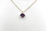 9ct Gold set Amethyst Pendent 5P0281