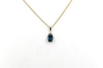 9ct Gold set London Blue Topaz Pendent 5P0120