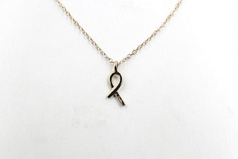 9ct Gold Ribbon Pendent 5P0283