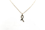 9ct Gold Ribbon Pendent 5P0283