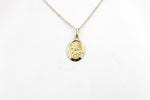 9ct Solid Saint Christopher Pendent 16mm