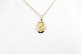 9ct Solid Saint Christopher Pendent 16mm