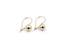 9ct Gold Euroball Earrings 6mm ball 5ER0209