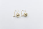 9ct Gold Euroball Earrings 8mm ball 5ER0211