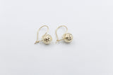 9ct Gold Euroball Earrings 8mm ball 5ER0211