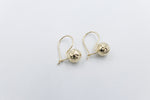 9ct Gold Euroball Earrings 8mm ball 5ER0211