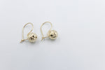 9ct Gold Euroball Earrings 8mm ball 5ER0211