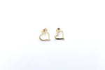 9ct Gold Hearts stud Earrings 5ER0664