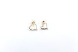 9ct Gold Hearts stud Earrings 5ER0664