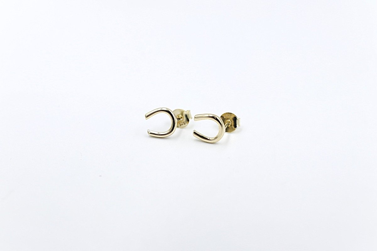 9ct Gold Horseshoe stud Earrings 5ER0747
