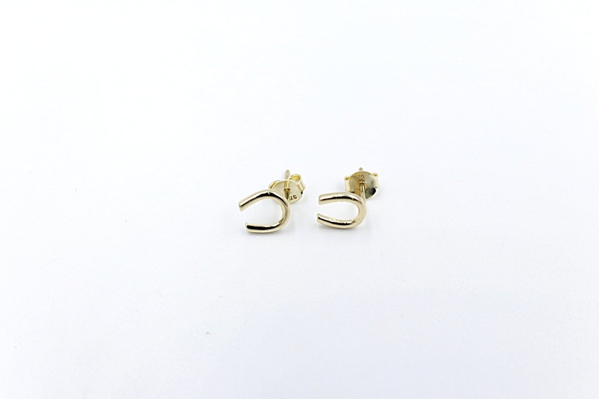 9ct Gold Horseshoe stud Earrings 5ER0747