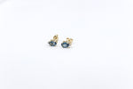 9ct Gold Genuine London Blue Topaz  Earrings 5ER0446