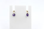 9ct Gold Genuine Amethyst Earrings 5ER0658