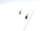 9ct Gold Genuine Amethyst Earrings 5ER0658