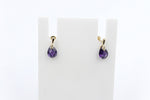 9ct Gold Genuine Amethyst Earrings 5ER0658