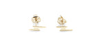 9ct Gold Lighting Stud Earrings 5ER0756