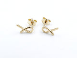 9ct Gold Ribbon Stud Earrings 5ER0650