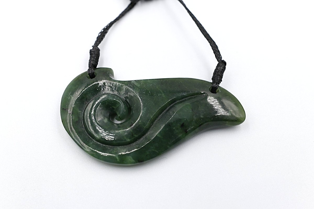 New Zealand Greenstone Koru Breast Plate NTB500