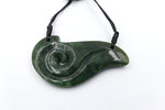 New Zealand Greenstone Koru Breast Plate NTB500