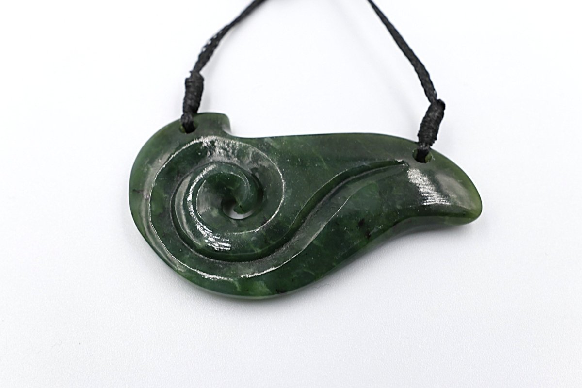 New Zealand Greenstone Koru Breast Plate NTB500