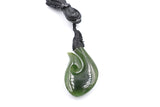 New Zealand Greenstone Fish Hook NTH300