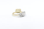 18ct Yellow Gold TDW 2.07ct Lab Grown Three Stone Diamond Ring