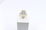 18ct Yellow Gold TDW 2.07ct Lab Grown Three Stone Diamond Ring