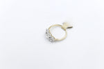 18ct Yellow Gold TDW 2.07ct Lab Grown Three Stone Diamond Ring