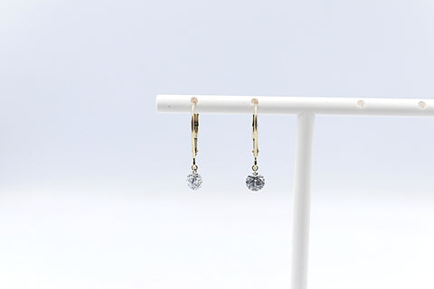10kt Gold Lab Grown Diamond Floating Diamond Drops