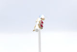 14ct Gold Ruby and Diamond Studs SKE33612