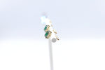 14ct Gold Emerald and Diamond Studs SKE33612