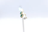 14ct Gold Emerald and Diamond Studs SKE33612