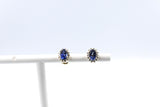14ct Gold Sapphire and Diamond Studs SKE33612
